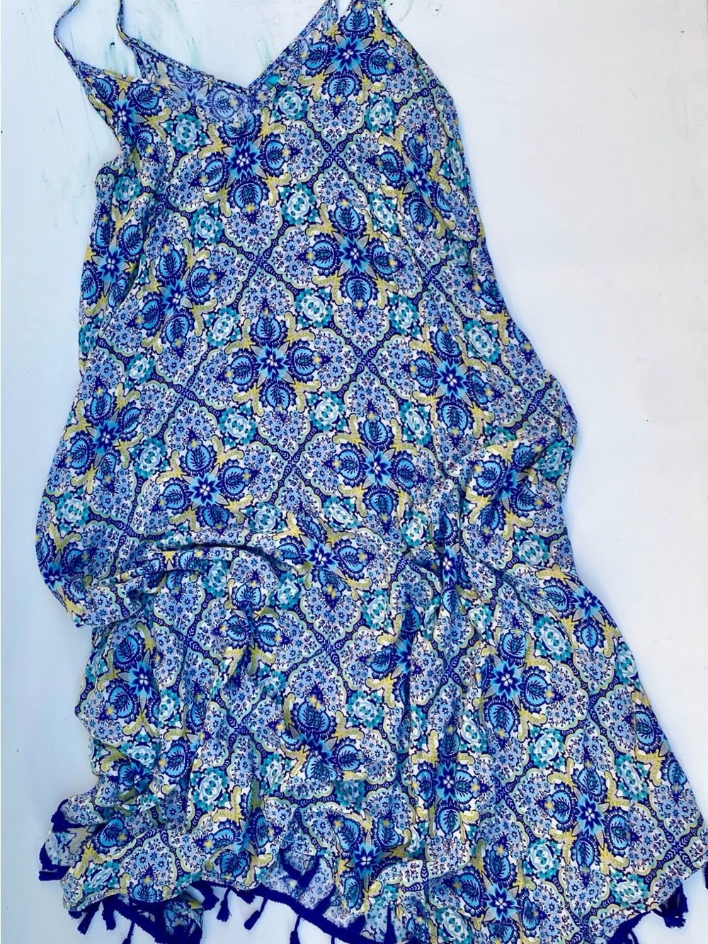 Blue Mosaic Print Women’s Skirt